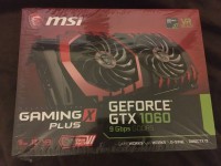 NEW MSI Nvidia GTX 1060 Gaming X PLUS 6GB ram, 9Gbps GDDR5